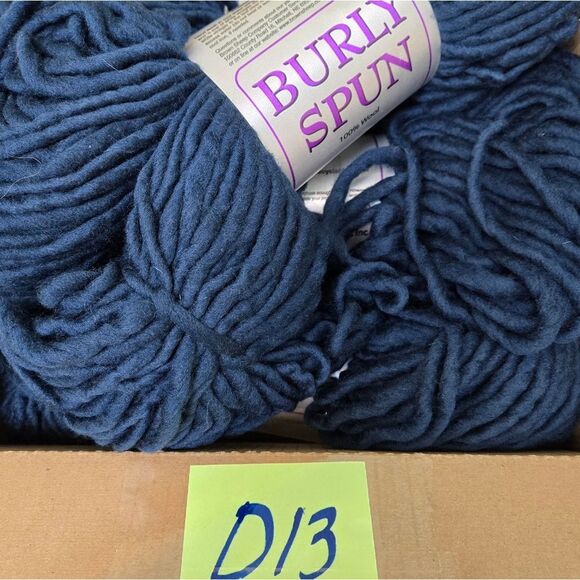 BROWN SHEEP COMPANY BURLY SPUN 100% WOOL INDIGO BLUE 8 OZ, For Needle Sz 13 - Picture 10 of 10